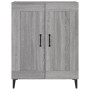 Aparador de madera de ingeniería gris Sonoma 69,5x34x90 cm de vidaXL, Aparadores - Ref: Foro24-817343, Precio: 72,03 €, Descu...