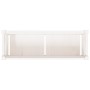 Jardinera de madera maciza de pino blanca 90x31x31 cm en Macetas y jardineras | Comprar online en Foru.es