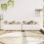 Jardineras de exterior 2 unidades madera maciza de pino blanco en Macetas y jardineras | Comprar online en Foru.es