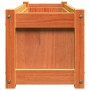 Jardinera exterior madera maciza pino marrón cera 90x31x31 cm en Macetas y jardineras | Comprar online en Foru.es