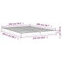 Estructura de cama madera maciza de pino 150x200 cm de vidaXL, Camas y somieres - Ref: Foro24-823439, Precio: 97,91 €, Descue...