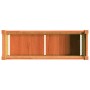 Jardinera exterior madera maciza pino marrón cera 90x31x31 cm en Macetas y jardineras | Comprar online en Foru.es