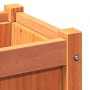 Jardineras de exterior 2 uds madera maciza de pino marrón cera en Macetas y jardineras | Comprar online en Foru.es