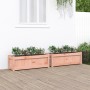 Jardineras de jardín 2 unidades madera maciza Douglas en Macetas y jardineras | Comprar online en Foru.es