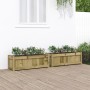 Jardineras de exterior 2 unidades madera impregnada de pino en Macetas y jardineras | Comprar online en Foru.es
