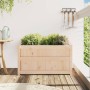 Jardinera de madera maciza de pino 90x50x50 cm en Macetas y jardineras | Comprar online en Foru.es