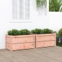 Jardineras de jardín 2 unidades madera maciza Douglas en Macetas y jardineras | Comprar online en Foru.es