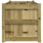 Jardinera de madera de pino impregnada 90x50x50 cm en Macetas y jardineras | Comprar online en Foru.es