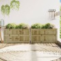 Jardineras de exterior 2 unidades madera impregnada de pino en Macetas y jardineras | Comprar online en Foru.es