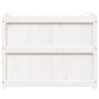 Jardinera de madera maciza de pino blanca 90x50x70 cm en Macetas y jardineras | Comprar online en Foru.es