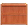 Jardinera exterior madera maciza pino marrón cera 90x50x70 cm en Macetas y jardineras | Comprar online en Foru.es