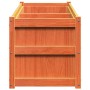 Jardinera exterior madera maciza pino marrón cera 90x50x70 cm en Macetas y jardineras | Comprar online en Foru.es