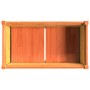 Jardinera exterior madera maciza pino marrón cera 90x50x70 cm en Macetas y jardineras | Comprar online en Foru.es