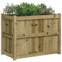 Jardinera de madera de pino impregnada 90x50x70 cm en Macetas y jardineras | Comprar online en Foru.es
