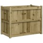 Jardinera de madera de pino impregnada 90x50x70 cm en Macetas y jardineras | Comprar online en Foru.es