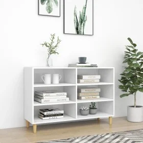Aparador de madera de ingeniería blanco 103,5x35x70 cm de vidaXL, Aparadores - Ref: Foro24-806031, Precio: 81,74 €, Descuento: %