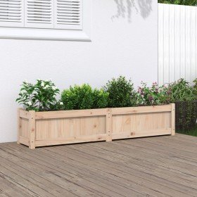 Jardinera de madera maciza de pino 150x31x31 cm en Macetas y jardineras | Comprar online en Foru.es
