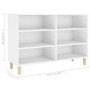 Aparador de madera de ingeniería blanco 103,5x35x70 cm de vidaXL, Aparadores - Ref: Foro24-806031, Precio: 82,99 €, Descuento: %