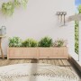Jardinera de madera maciza de pino 150x31x31 cm en Macetas y jardineras | Comprar online en Foru.es