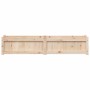 Jardinera de madera maciza de pino 150x31x31 cm en Macetas y jardineras | Comprar online en Foru.es