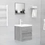 Espejo de baño madera contrachapada gris Sonoma 40x10,5x37 cm de vidaXL, Tocadores de baño - Ref: Foro24-815634, Precio: 23,8...