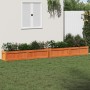 Jardineras de exterior 2 uds madera maciza de pino marrón cera en Macetas y jardineras | Comprar online en Foru.es
