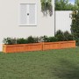 Jardineras de exterior 2 uds madera maciza de pino marrón cera en Macetas y jardineras | Comprar online en Foru.es