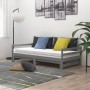Sofá cama extraíble madera maciza de pino gris 2x(90x200) cm de vidaXL, Camas y somieres - Ref: Foro24-806952, Precio: 182,70...