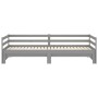 Sofá cama extraíble madera maciza de pino gris 2x(90x200) cm de vidaXL, Camas y somieres - Ref: Foro24-806952, Precio: 182,70...