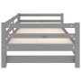 Sofá cama extraíble madera maciza de pino gris 2x(90x200) cm de vidaXL, Camas y somieres - Ref: Foro24-806952, Precio: 182,70...