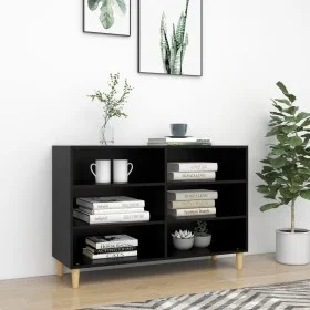 Black plywood sideboard 103.5x35x70 cm by vidaXL, Sideboards - Ref: Foro24-806032, Price: 67,12 €, Discount: %
