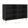 Aparador de madera contrachapada negro 103,5x35x70 cm de vidaXL, Aparadores - Ref: Foro24-806032, Precio: 67,91 €, Descuento: %