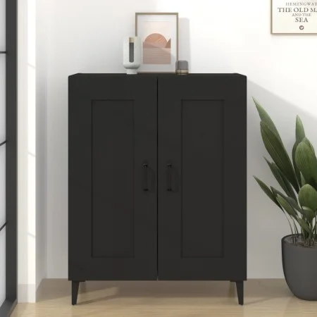 Black plywood sideboard 69.5x34x90 cm by vidaXL, Sideboards - Ref: Foro24-812142, Price: 75,76 €, Discount: %