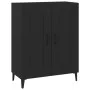 Black plywood sideboard 69.5x34x90 cm by vidaXL, Sideboards - Ref: Foro24-812142, Price: 75,76 €, Discount: %