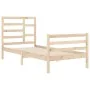 Estructura de cama madera maciza 90x200 cm de vidaXL, Camas y somieres - Ref: Foro24-3105845, Precio: 94,91 €, Descuento: %