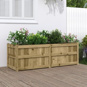 Jardinera de madera de pino impregnada 150x50x50cm en Macetas y jardineras | Comprar online en Foru.es