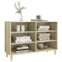 Aparador de madera contrachapada roble Sonoma 103,5x35x70 cm de vidaXL, Aparadores - Ref: Foro24-806034, Precio: 65,22 €, Des...