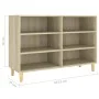 Aparador de madera contrachapada roble Sonoma 103,5x35x70 cm de vidaXL, Aparadores - Ref: Foro24-806034, Precio: 65,22 €, Des...