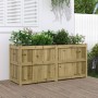 Jardinera de madera de pino impregnada 150x50x70 cm en Macetas y jardineras | Comprar online en Foru.es