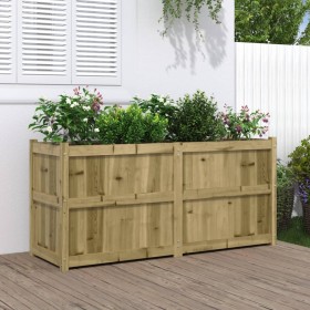 Jardinera de madera de pino impregnada 150x50x70 cm en Macetas y jardineras | Comprar online en Foru.es