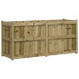 Jardinera de madera de pino impregnada 150x50x70 cm en Macetas y jardineras | Comprar online en Foru.es