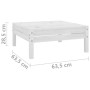Taburete de jardín de madera maciza de pino blanco de vidaXL, Conjuntos de jardín - Ref: Foro24-806578, Precio: 49,14 €, Desc...