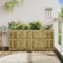 Jardinera de madera de pino impregnada 150x50x70 cm en Macetas y jardineras | Comprar online en Foru.es
