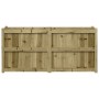 Jardinera de madera de pino impregnada 150x50x70 cm en Macetas y jardineras | Comprar online en Foru.es