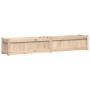 Jardinera de madera maciza de pino 180x31x31 cm en Macetas y jardineras | Comprar online en Foru.es