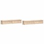 Jardineras de exterior 2 unidades madera maciza de pino en Macetas y jardineras | Comprar online en Foru.es
