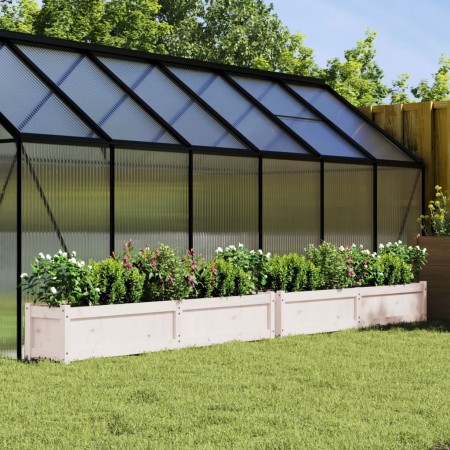 Jardineras de exterior 2 unidades madera maciza de pino blanco en Macetas y jardineras | Comprar online en Foru.es