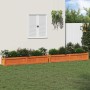 Jardineras de exterior 2 uds madera maciza de pino marrón cera en Macetas y jardineras | Comprar online en Foru.es