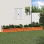 Jardineras de exterior 2 uds madera maciza de pino marrón cera en Macetas y jardineras | Comprar online en Foru.es