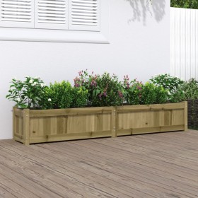 Jardinera de madera de pino impregnada 180x31x31 cm en Macetas y jardineras | Comprar online en Foru.es